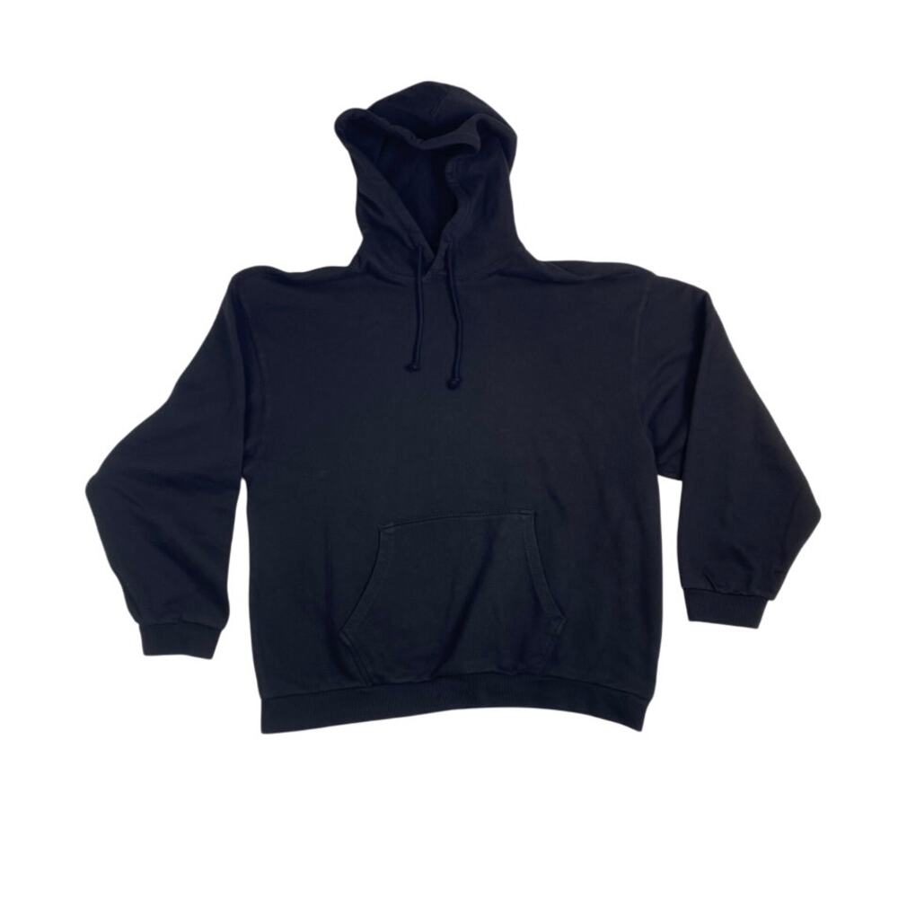 SKIMS Cotton Fleece Black Hoodie Men’s Large | Essential Everyday Comfort